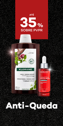 Produtos Anti Queda com destaque promocional de até 35% sobre preço de Venda ao Público Recomendado